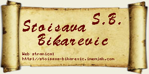 Stoisava Bikarević vizit kartica